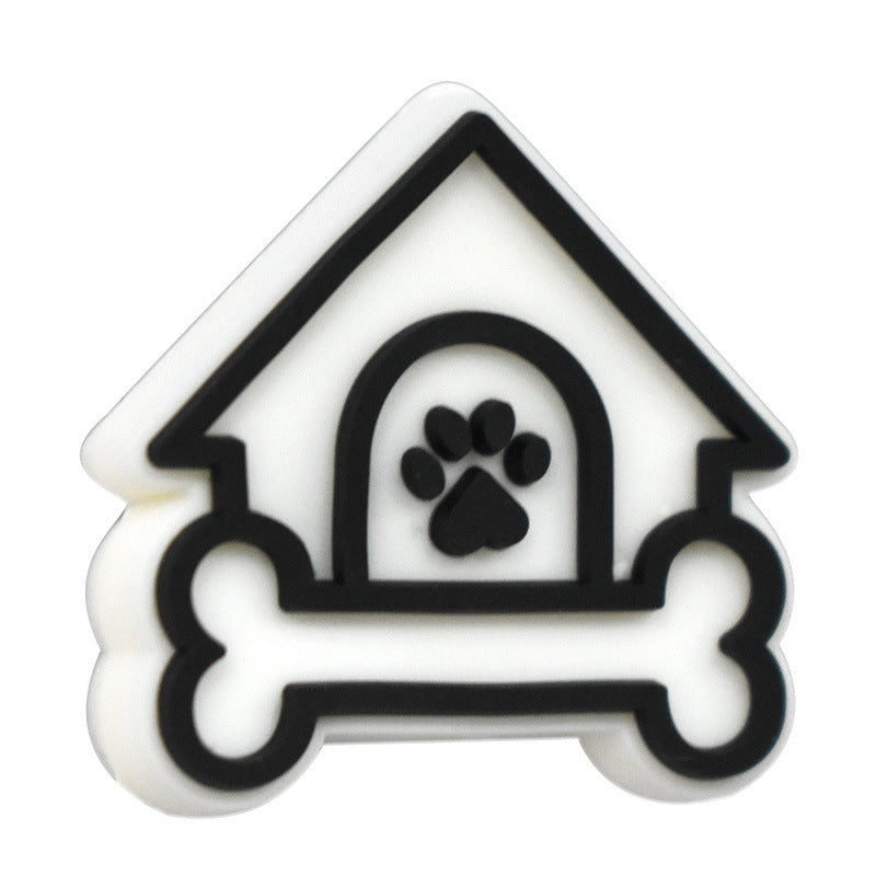 Wholesale Random 100pcs Dog Paw Series Creative Ballpoint Pen Bead Focal Beads