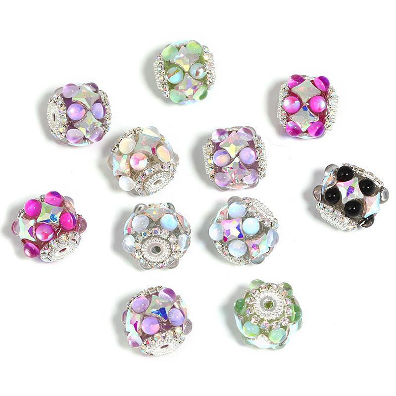 Wholesale 20pcs Heavy Industries Diamond Water Diamond DIY Aurora Mermaid Beads