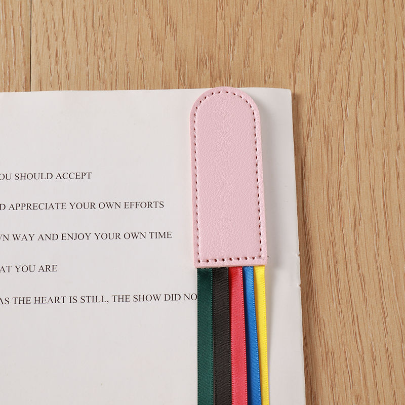 Wholesale Creative Color Book Page Folder Student Reading Mark Five Color Ribbon Page Folder Tassel Bookmark