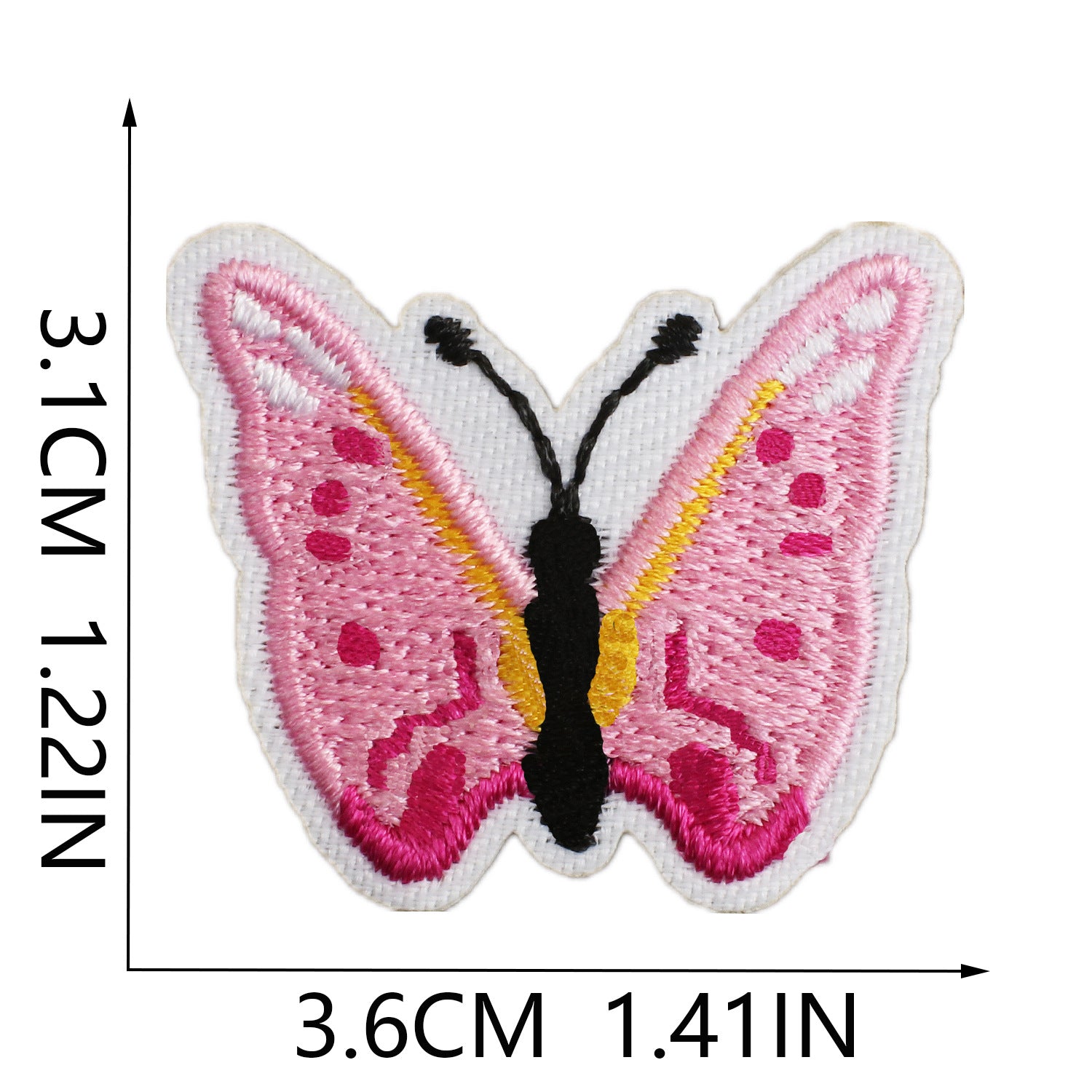 Wholesale Floral Embroidery Patch Butterfly And Bee Design Polyester Thread Clothing Decorative Accessory Everyday Gift Boutique Resale