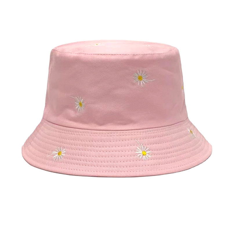 Wholesale New Daisy Embroidered Bucket Hat
