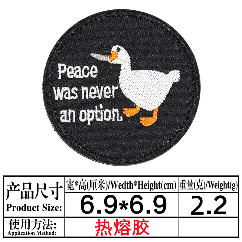 Wholesale Twill Cartoon Duck Embroidered Iron On Patches DIY Clothing Towel Applique 4 Styles Boutique Resale