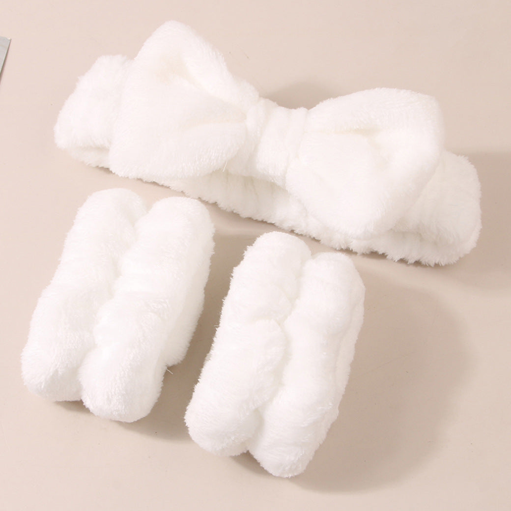 Wholesale Face Wash Waterproof Set Bow Knot Simple Fabric Headband