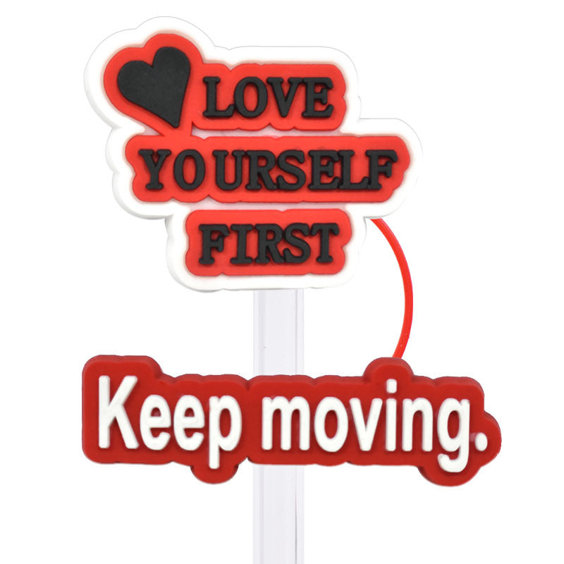 Wholesale  Random 100pcs/pack    Internet celebrity straw cap dustproof straw cover   Straw Tube Cap