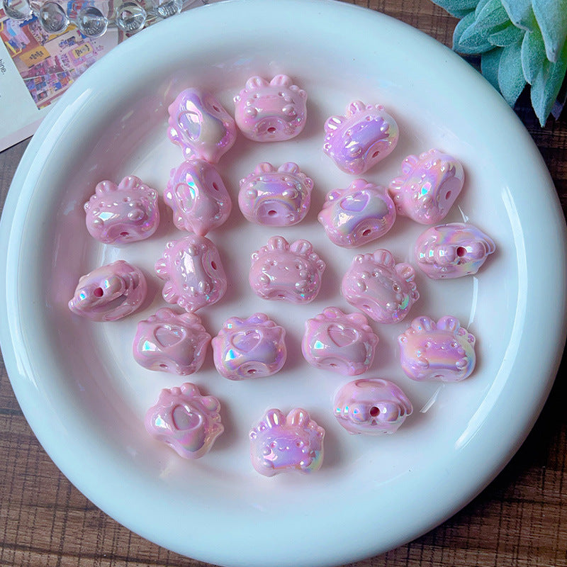 Wholesale   5pcs/pack Cute cartoon bunny loose beads Acrylic Beads