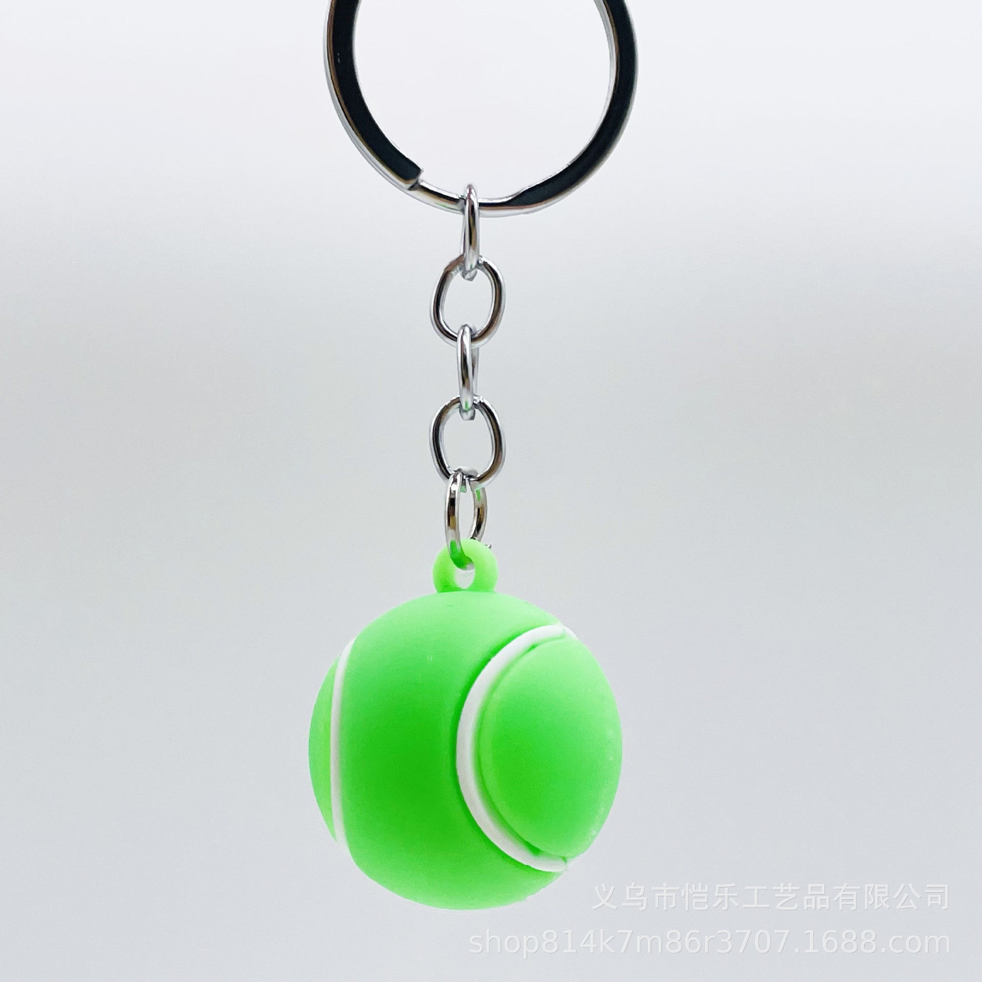 Wholesale Creative soft rubber simulation football keychain