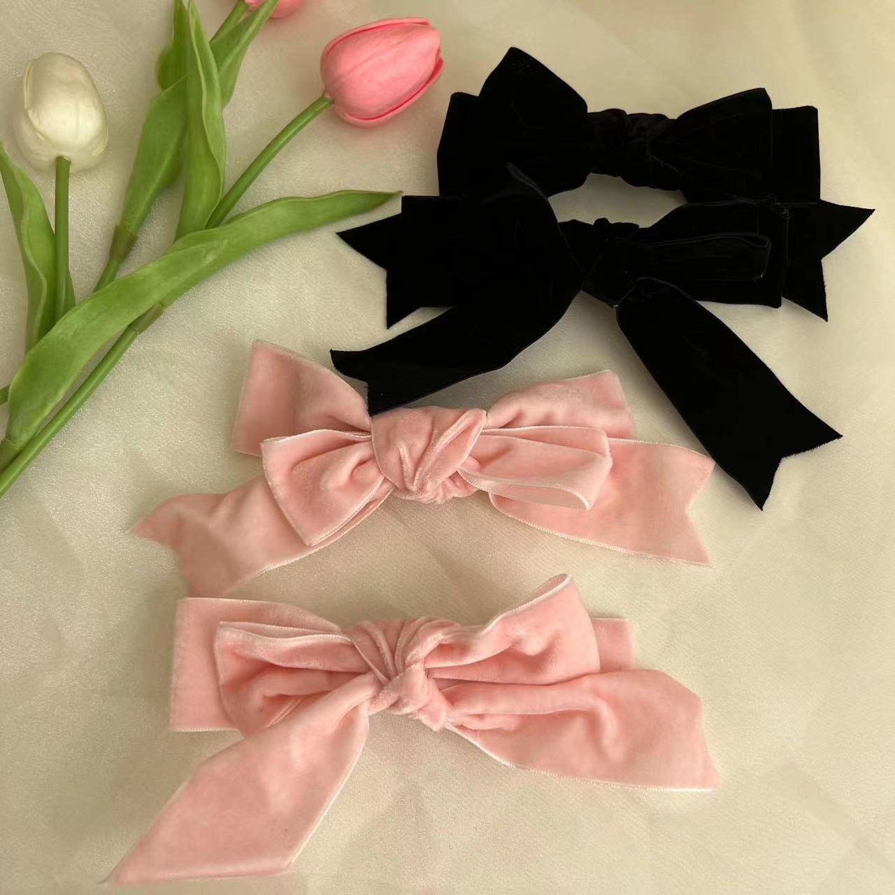 Wholesale sweet girl bow Princess head side clip bangs clip broken hairpin headdress