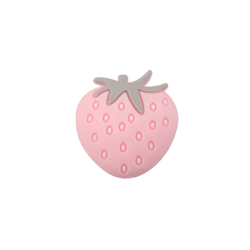Wholesale 3-pack cartoon strawberry silicone DIY accessories