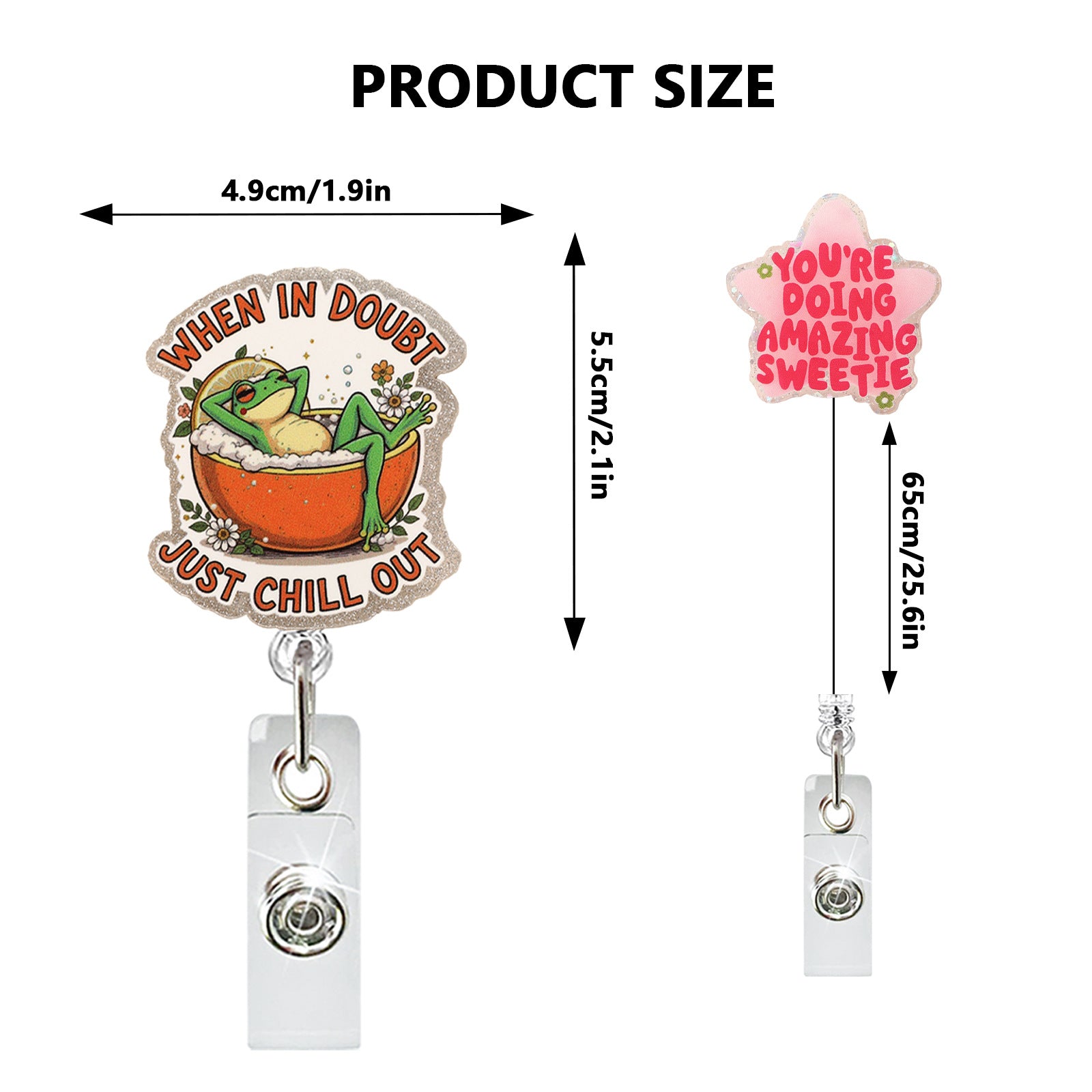 Wholesale Big goose black cat frog acrylic telescopic rotation easy to pull