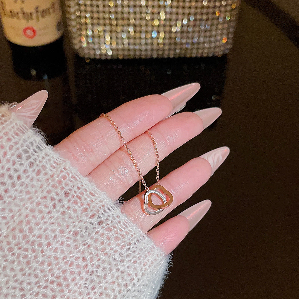 Wholesale Titanium Steel Necklace Women's All-match Sweet Chain Accessories