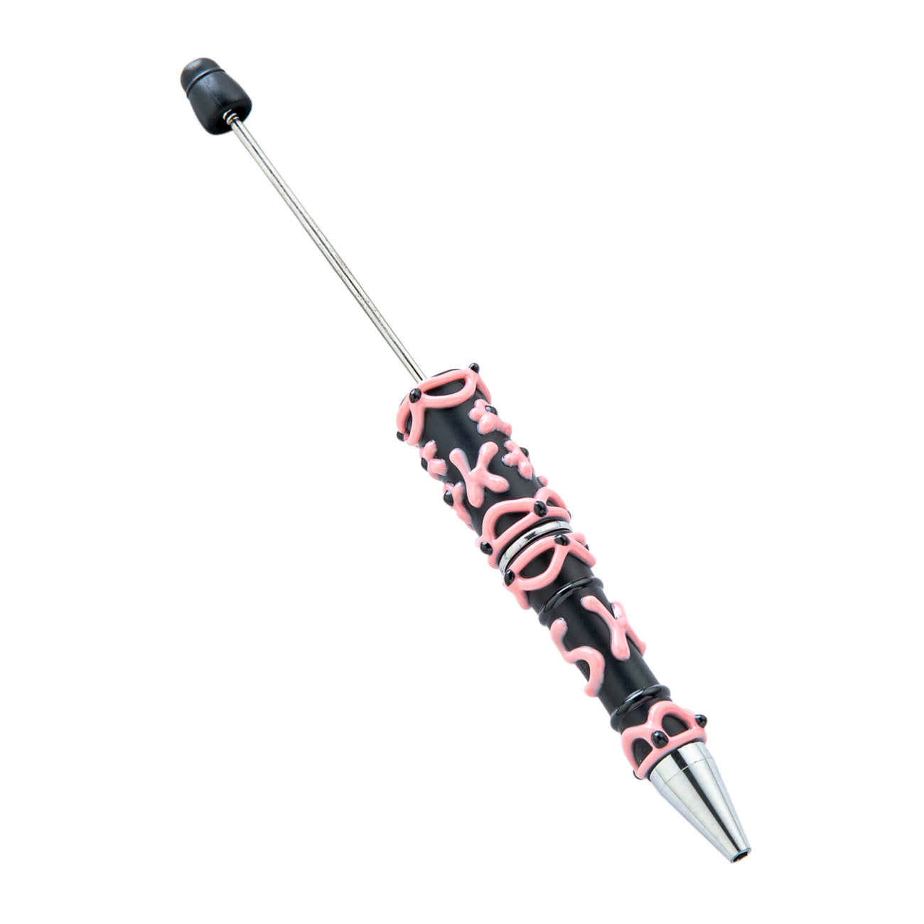 Wholesale Creative cream glue hand-painted beaded pen diy hand-painted oil ball point pen Macaron cream cute pen