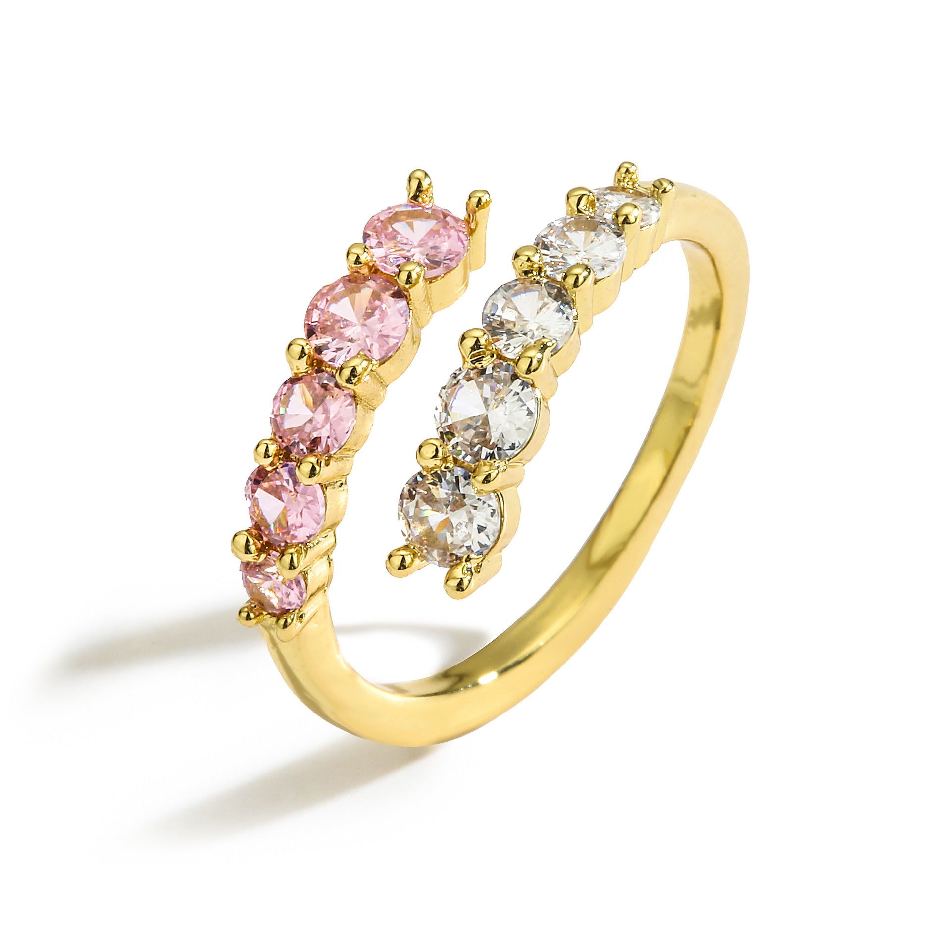Wholesale Fashion Love Geometric Opening Adjustable Ring
