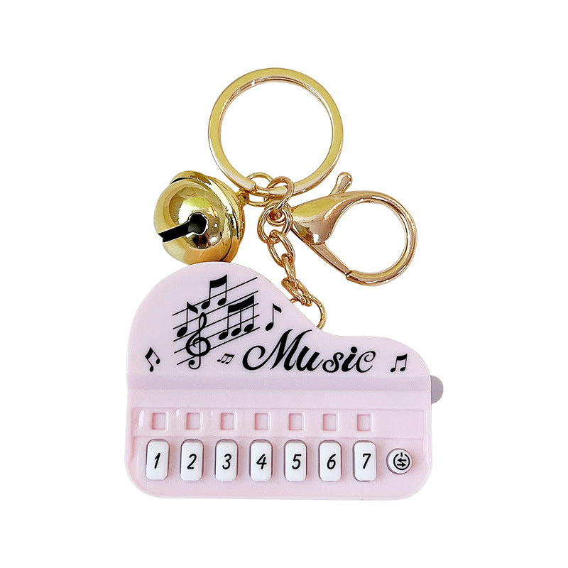 Wholesale Luminous Mini Piano Toy Plastic Keychains