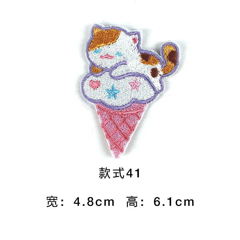Wholesale Trendy Self Adhesive Astronaut Star Embroidered Patches Non Woven Fabric DIY Decorative For Bags Shoes Clothing Towels