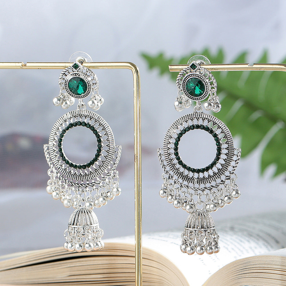 Wholesale Vintage big round bell ear hook earrings