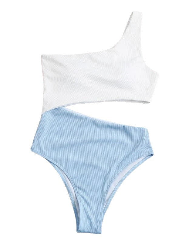 Wholesale Triangle Conjoined Hollow Out Slim Belly Cover Swimwear