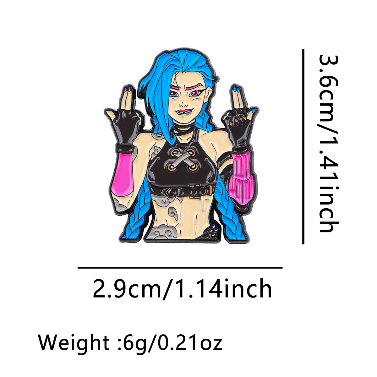 Wholesale 8pcs/pack Creative English Letter Brooch Cartoon Metal Badge