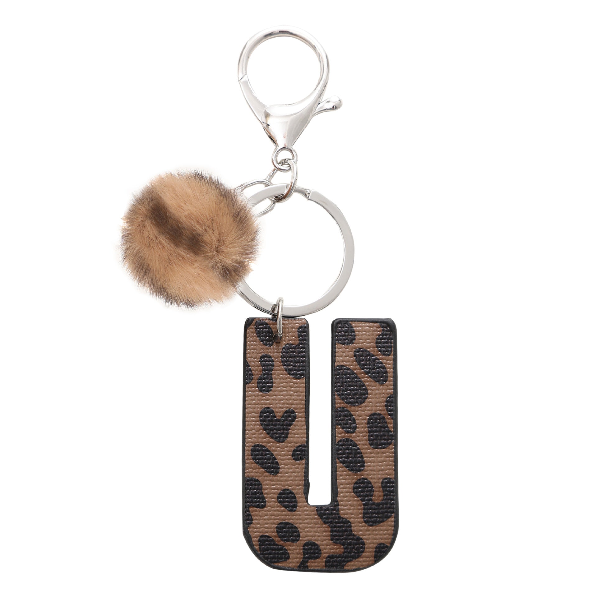 Wholesale Western Cowboy Leopard Leather Keychains