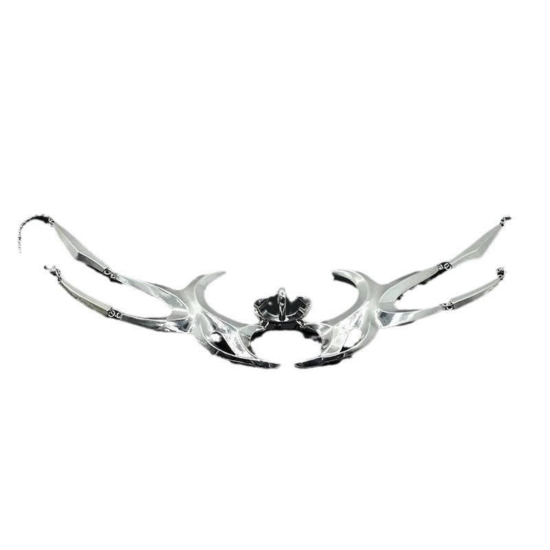 Wholesale Cyberpunk Metal Mask Face Chain