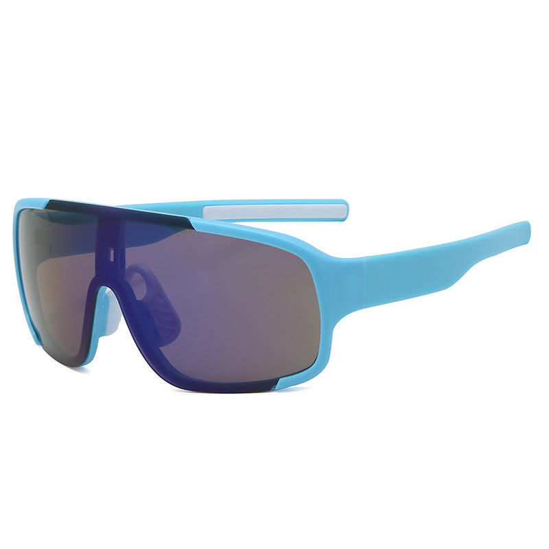 Wholesale Road cycling white mercury sunglasses fashion mountaineering running one-piece sunglasses anti-ultraviolet