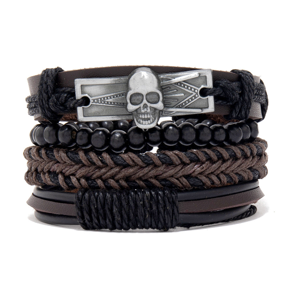 Wholesale Men's Braided Bracelet Combo Set