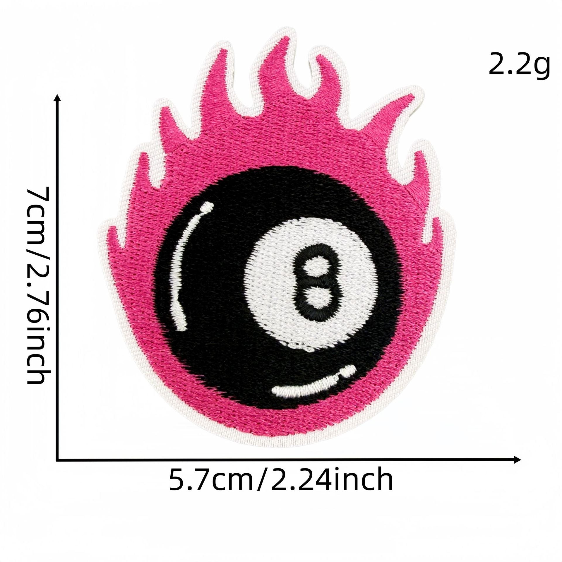 Wholesale Y2K Black Pink Heart Star Embroidered Patches 20 Pcs Fashion Decorative Accent For Clothing Bags Gift Craft Supply