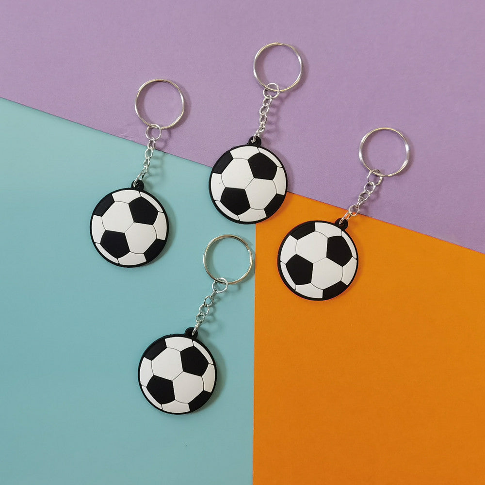 Wholesale PVC Soft Rubber Football Keychain