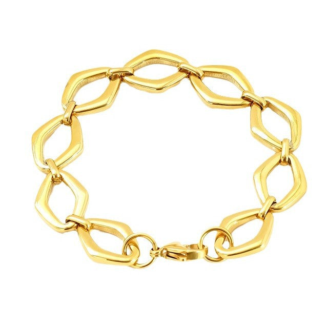 Wholesale fashion stainless steel hip-hop bracelet  unisex jewelry