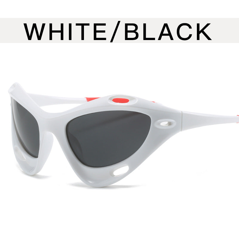 Wholesale Future Style Special-shaped Y2K Large Frame Sunshade PC Sunglasses