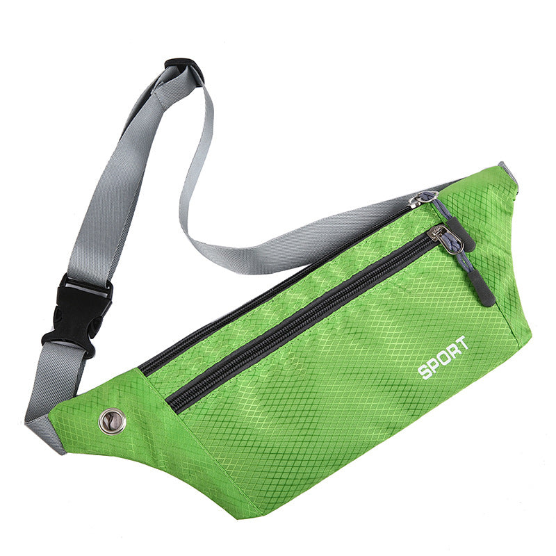 Wholesale Outdoor sports waist bag men's running mobile phone bag fitness close-fitting waist bag nylon waterproof fashion waist bag