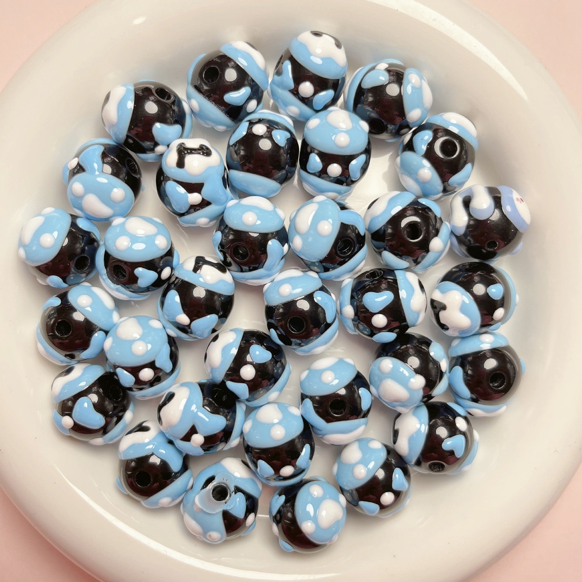 Wholesale Acrylic Hand Painted Cartoon Diy Beads