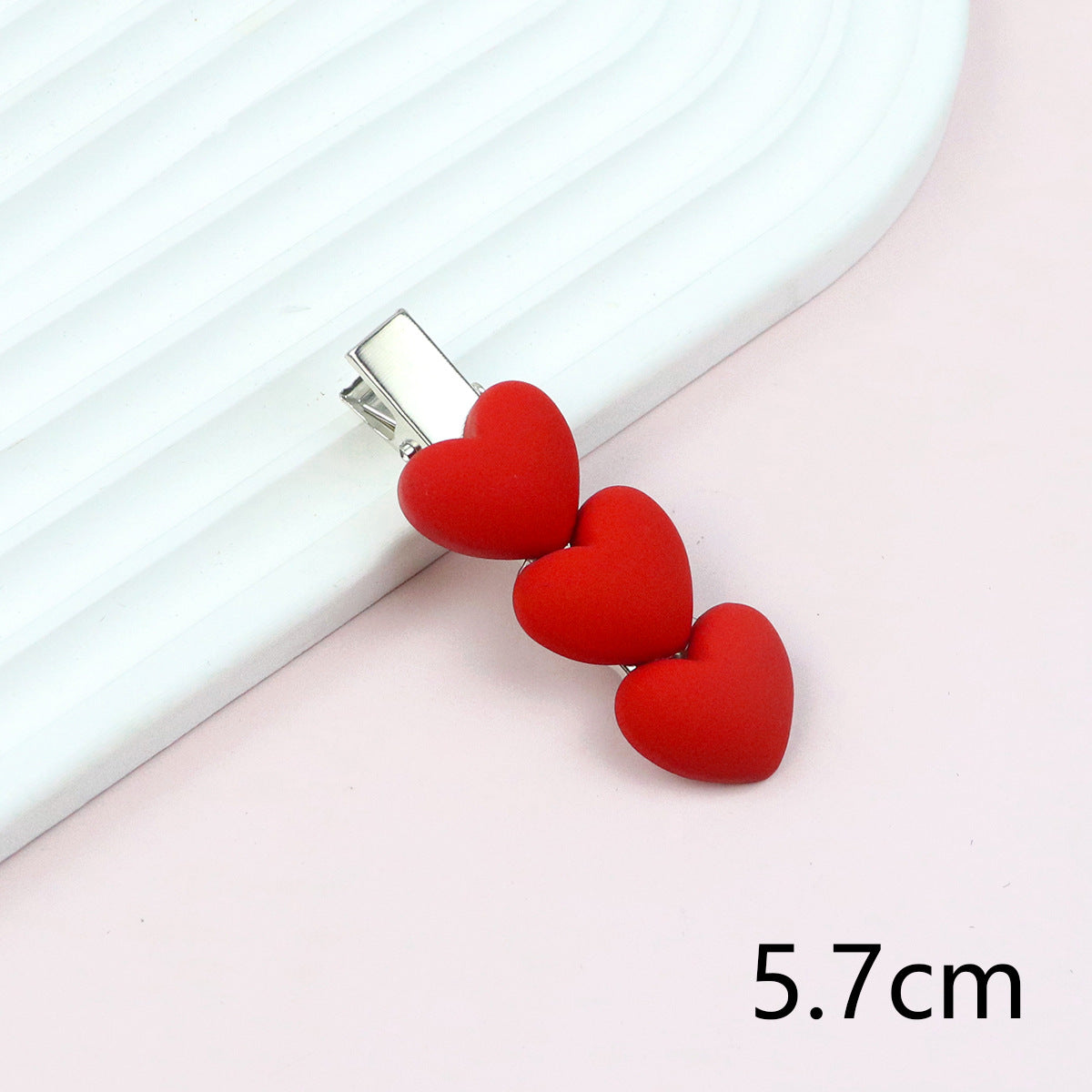 Wholesale Valentine's Day Red Love Pink Peach Heart Children's Hair Rings