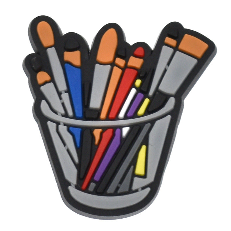 Wholesale 100PCS Cartoon Cute Cow PVC Decorations