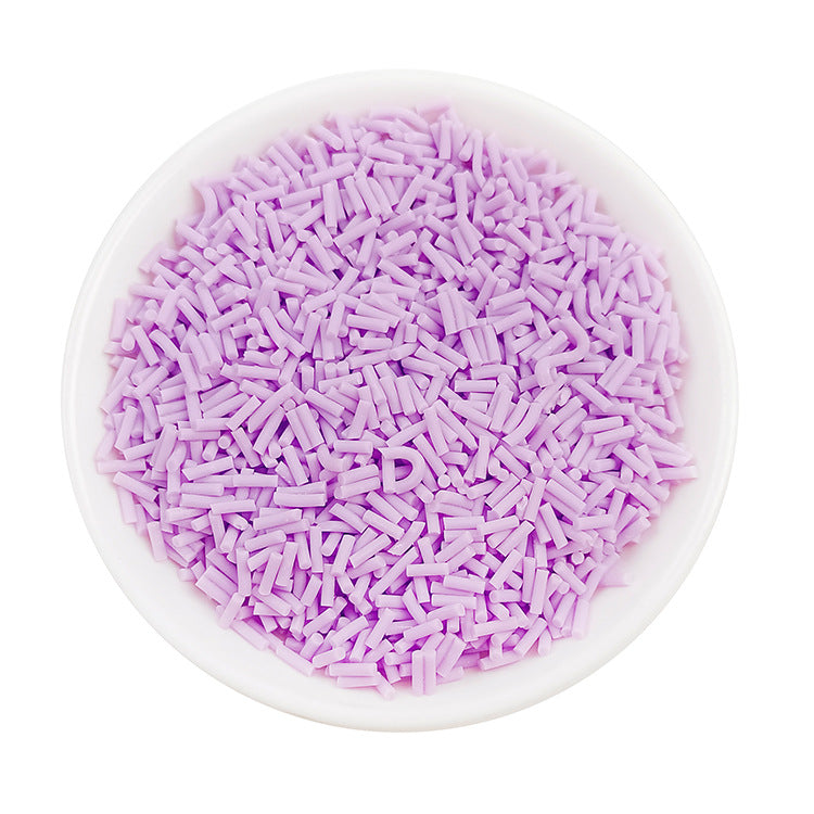 Wholesale Simulation soft clay long strip sugar granules 50 grams chocolate handmade materials