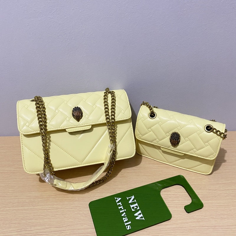 Wholesale Versatile Shoulder Bag Eagle Head Embroidery Chain PU Crossbody Bag