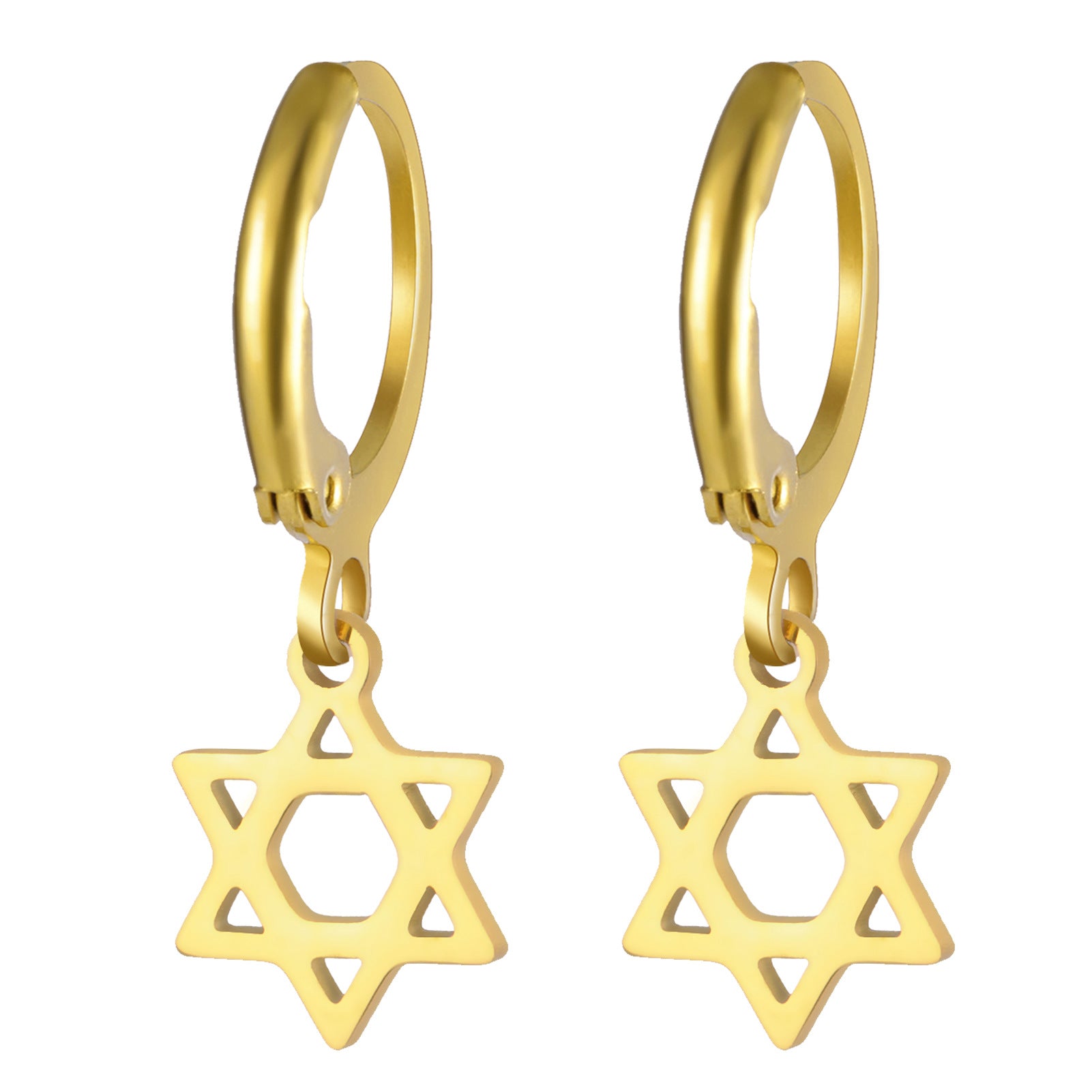 Wholesale Mini six-pointed star pendant stainless steel necklace