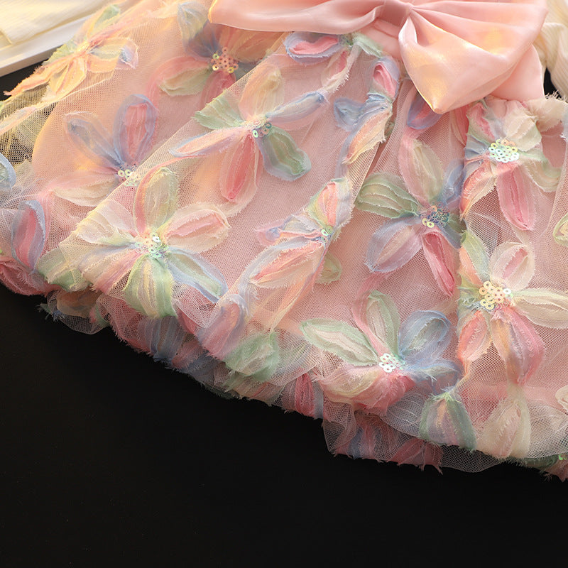 Wholesale Creative Cute Bow Dress Baby Clothes