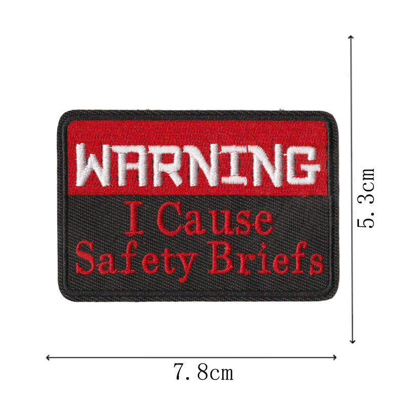 Wholesale Embroidered Iron On Patches Warrior Series English Letter Applique Set Of 9 For Towels Clothing Bags DIY Decorative Craft Supply