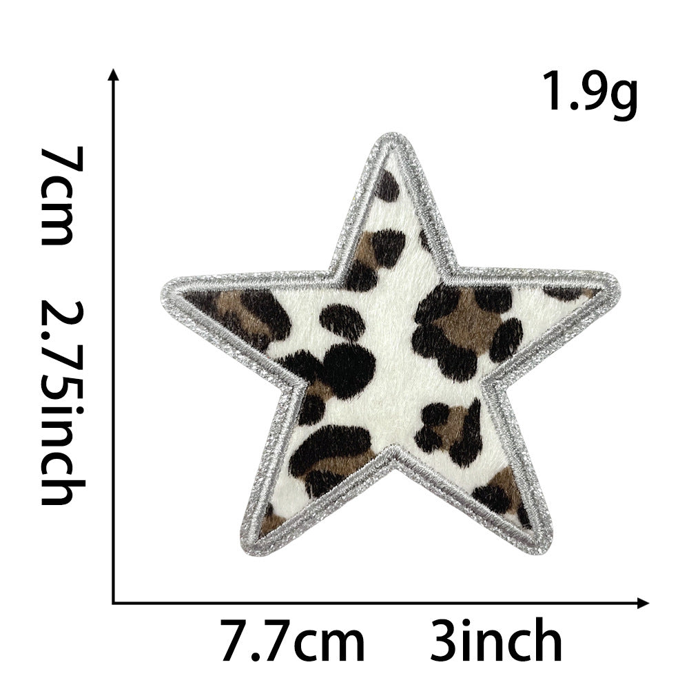 Wholesale  Leopard MAMA Ironing Embroidery Cloth DIY Patches