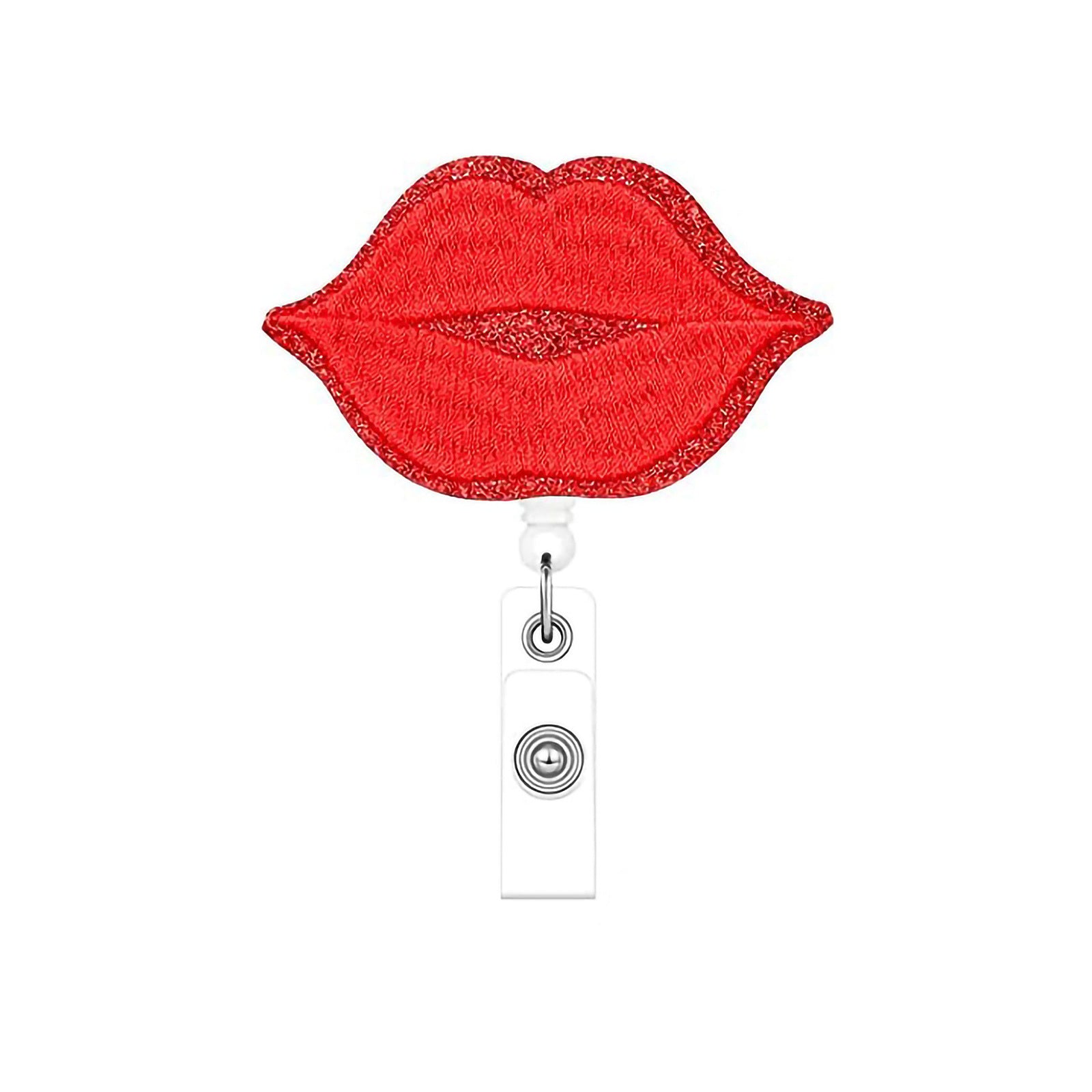 Wholesale Clover Rose Easter Rabbit Love Felt Fabric Badge Scroll Retractable ABS Keychain