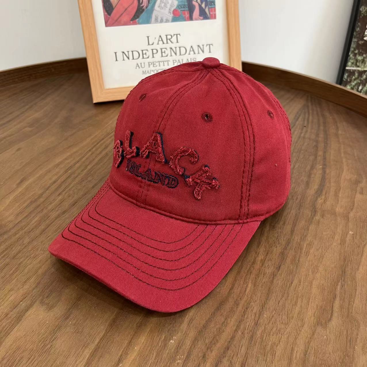 Carta de algodón al por mayor bordado Big Head Girth Men and Women Big Brim Baseball Cap