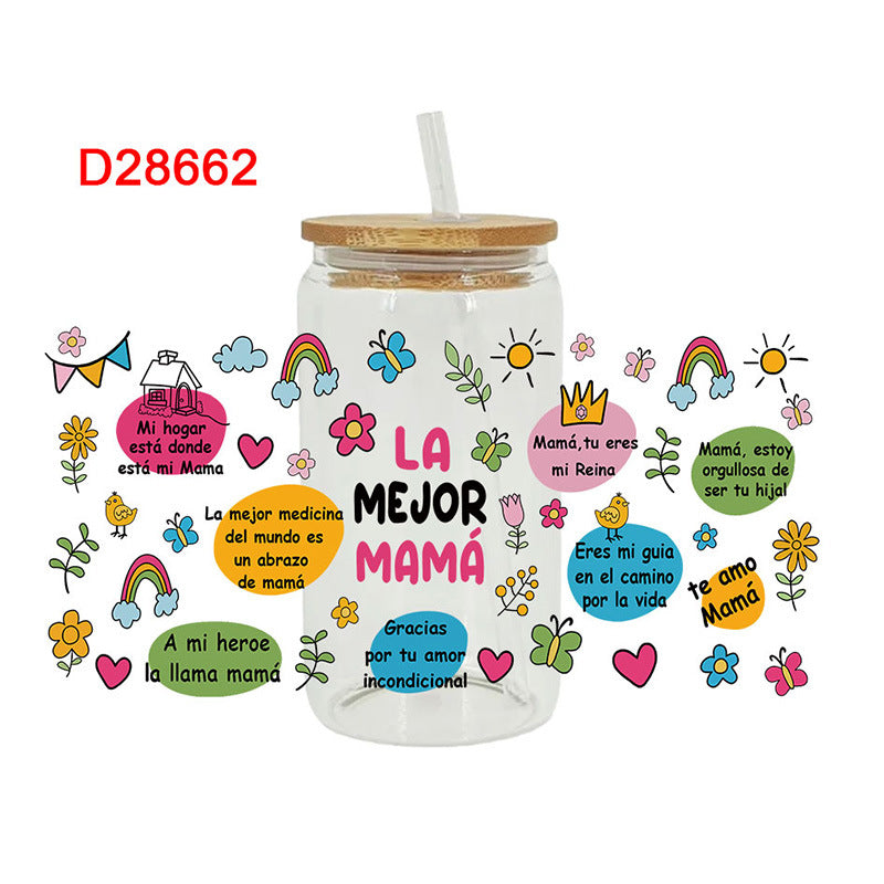 Wholesale UV Transfer Paste Glass Crystal Label Crystal Paste 16OZ UV DTF WRAPS