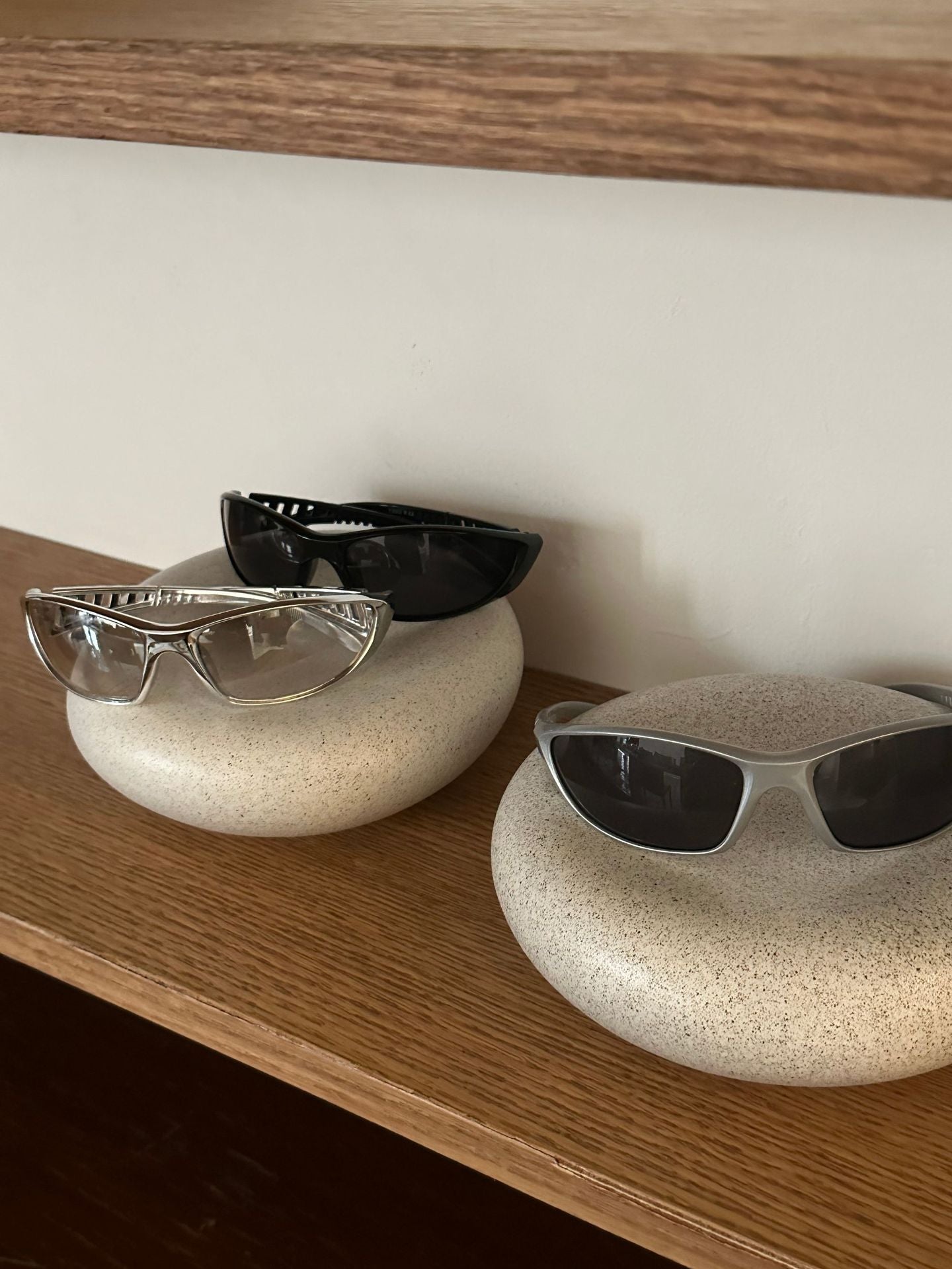 Wholesale Silver Light Technology Style Square Reflective Silver Frame Glasses