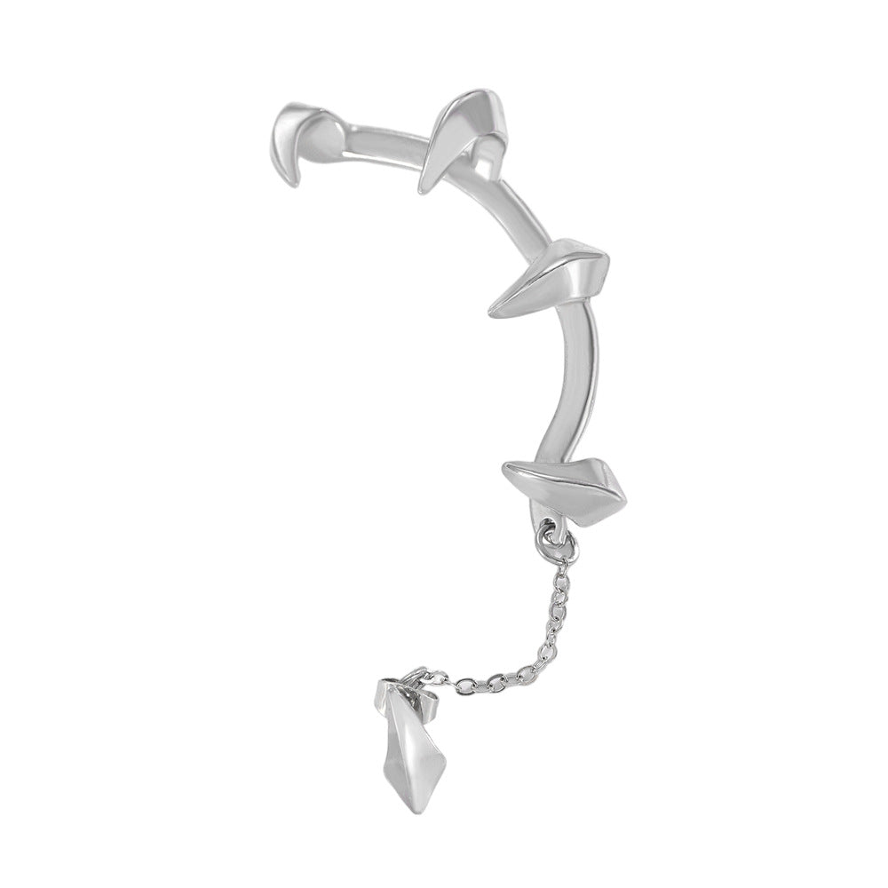 Wholesale Gothic Demon Claw Ear Cuff Women S Punk Dark Alloy Ear Clip For No Piercing Stylish Boutique Jewelry Accessory
