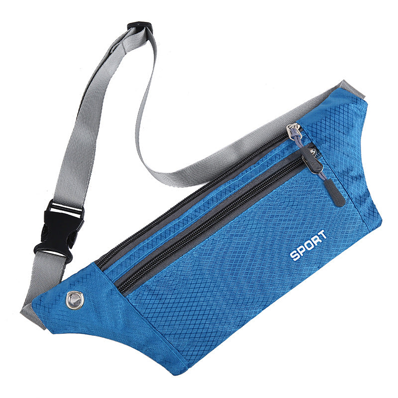 Wholesale Outdoor sports waist bag men's running mobile phone bag fitness close-fitting waist bag nylon waterproof fashion waist bag