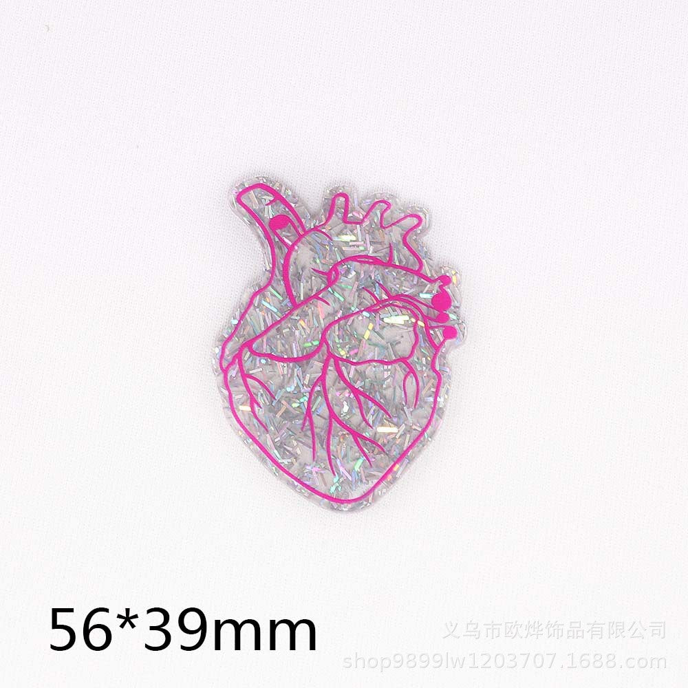 Wholesale 10pcs Cartoon Organ Medical Love Bag  FlatBack