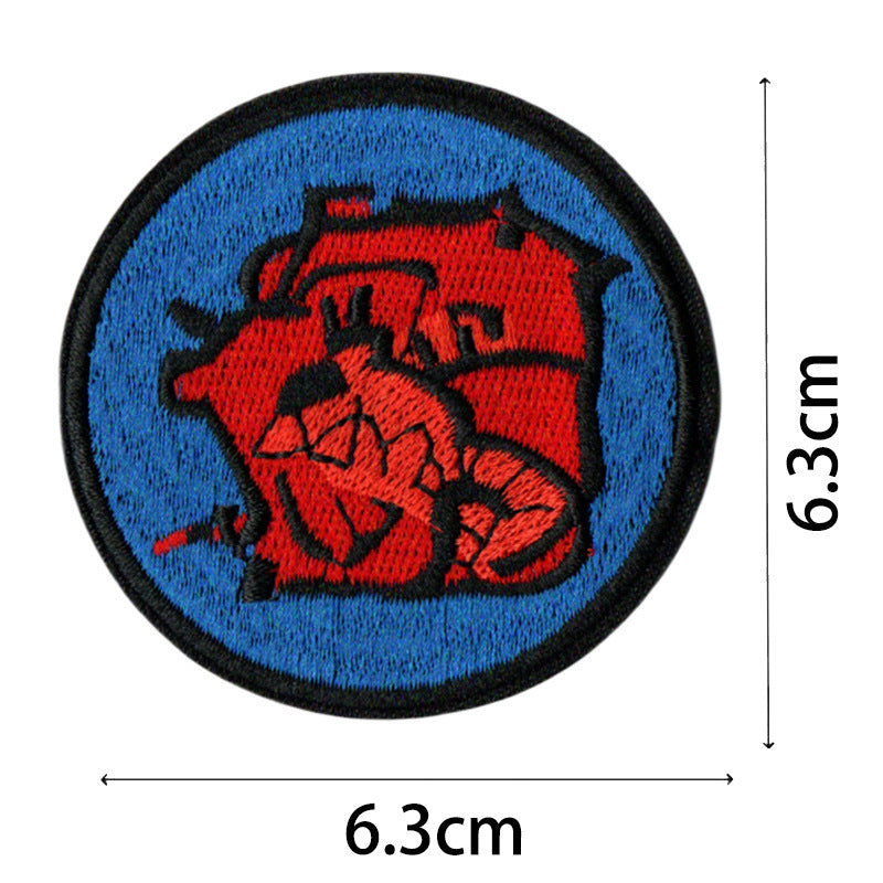 Wholesale Chic Pirate Embroidered Patch Set 9 Round Badges For Coats And Bags Fashion Accessory For DIY