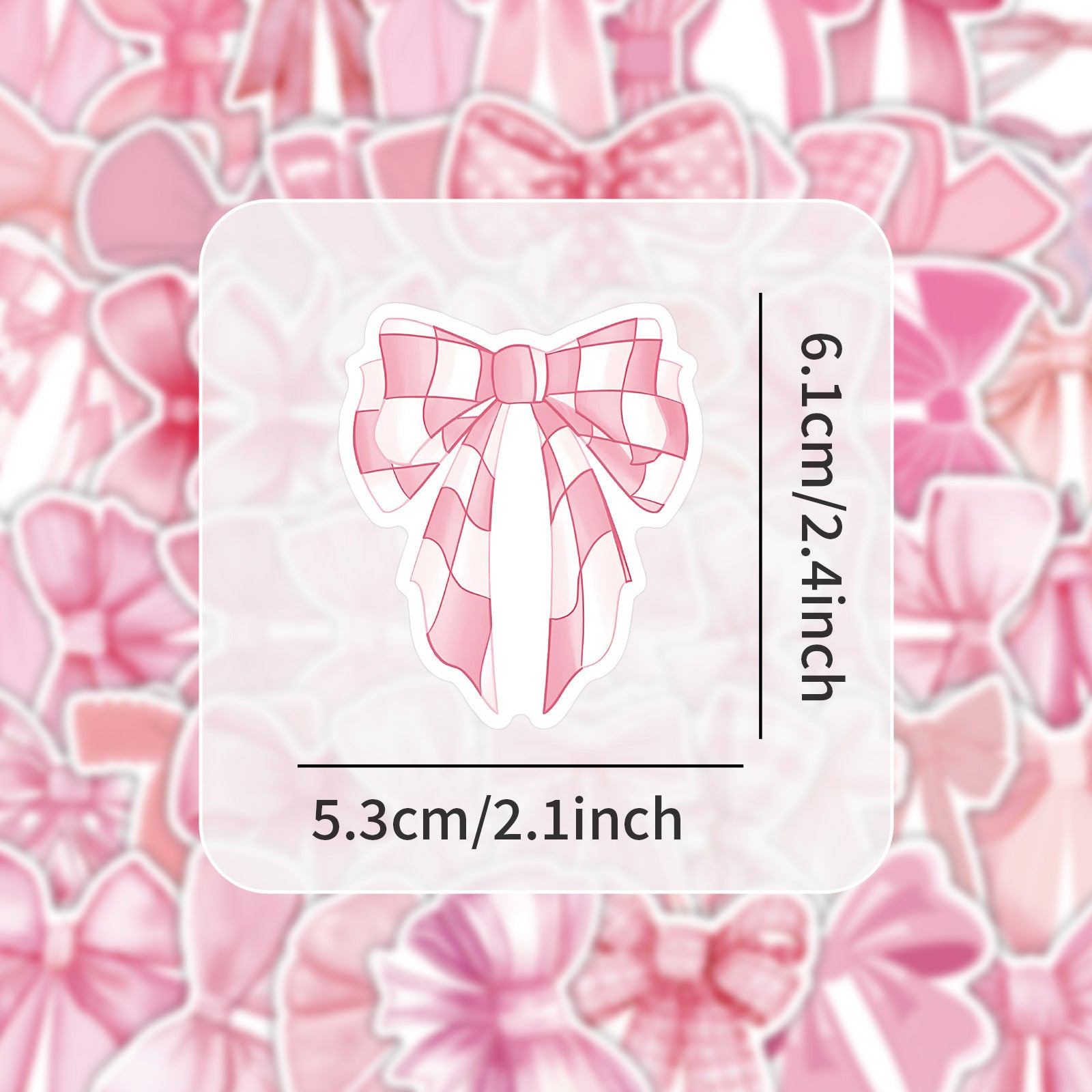 Wholesale 103 Pink Bow Cute Girlish Waterproof Vinyl Stickers
