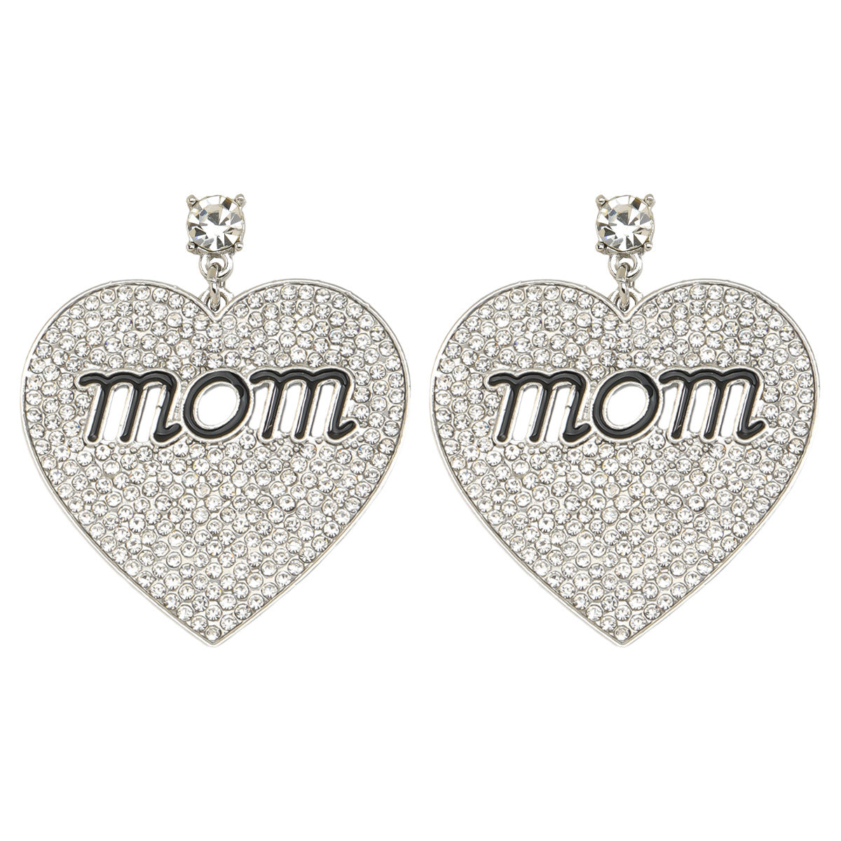 Wholesale MAMA Rice Pearl Diamond Earrings