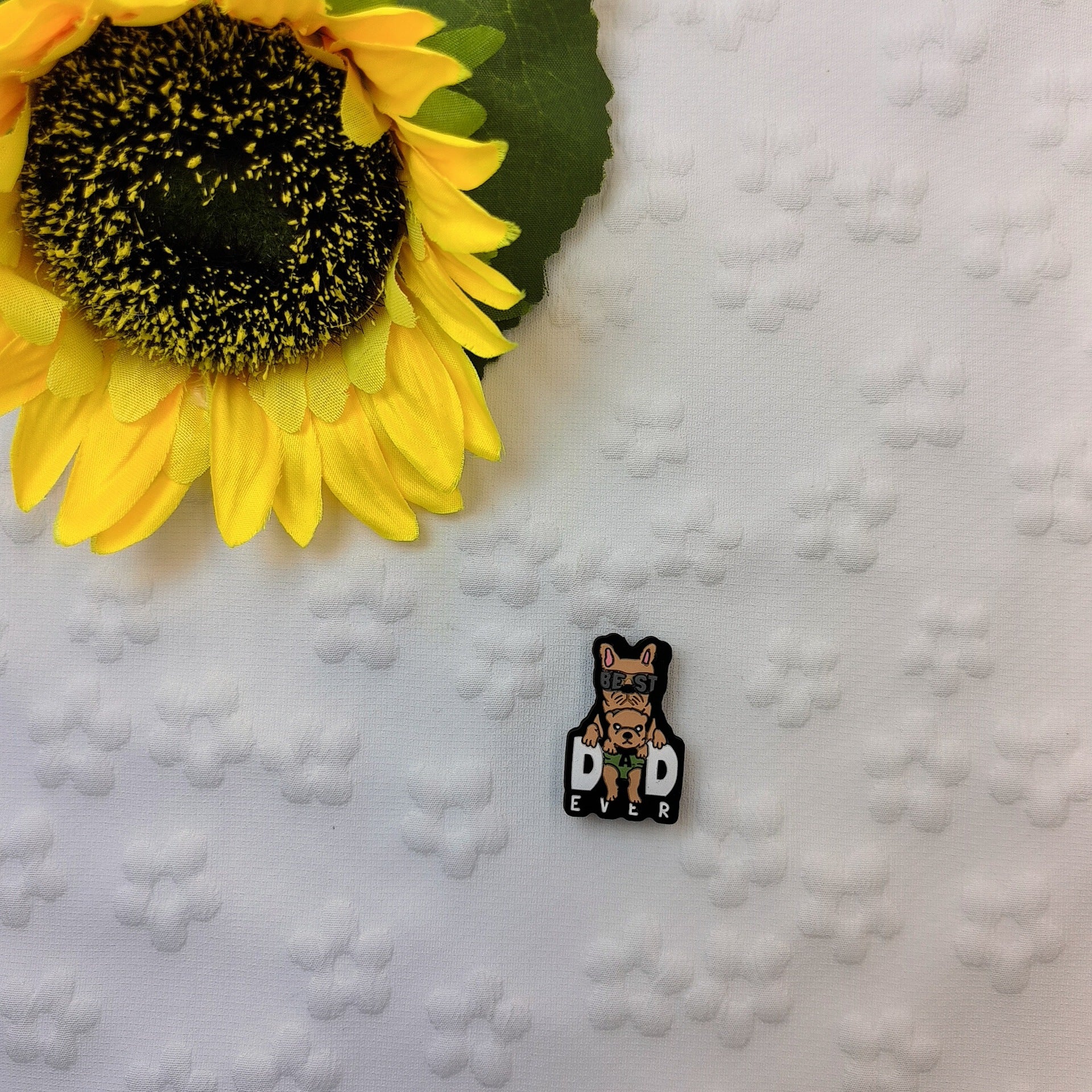 Wholesale New Cartoon Creative Father's Day Series Silicone Beads  10pcs/pack